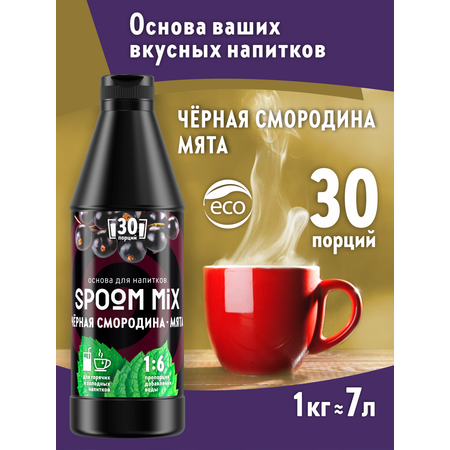 Основа для напитков SPOOM MIX Чёрная смородина мята 1 кг