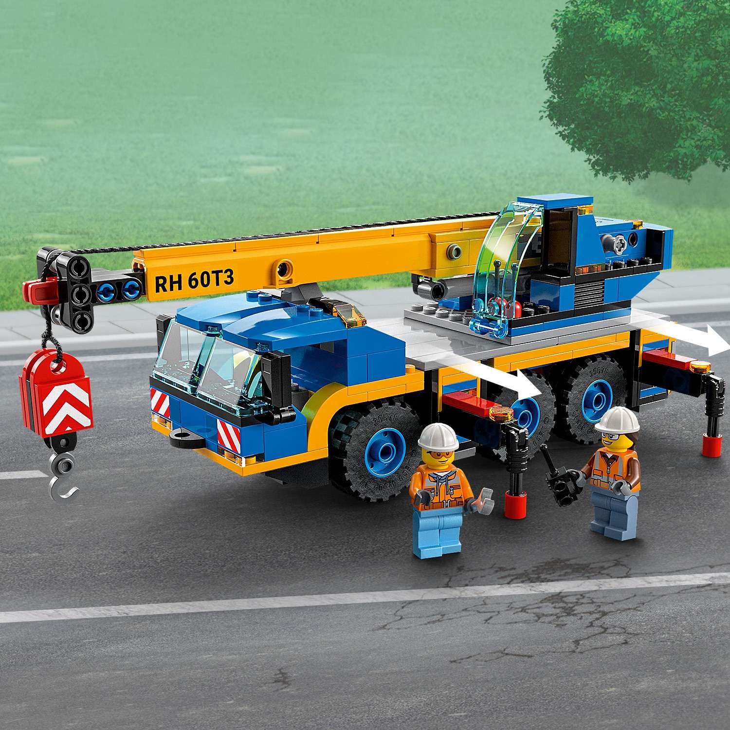 Конструктор LEGO City Great Vehicles Мобильный кран 60324 - фото 9