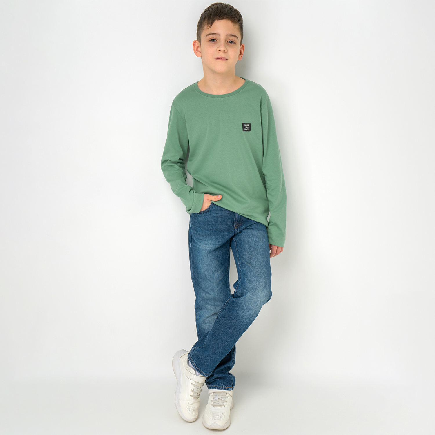 Лонгслив BONITO KIDS SS6096малахитовый - фото 2