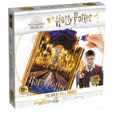 Пазл 500 деталей Winning Moves Гарри Поттер Большой зал Harry Potter Great Hall