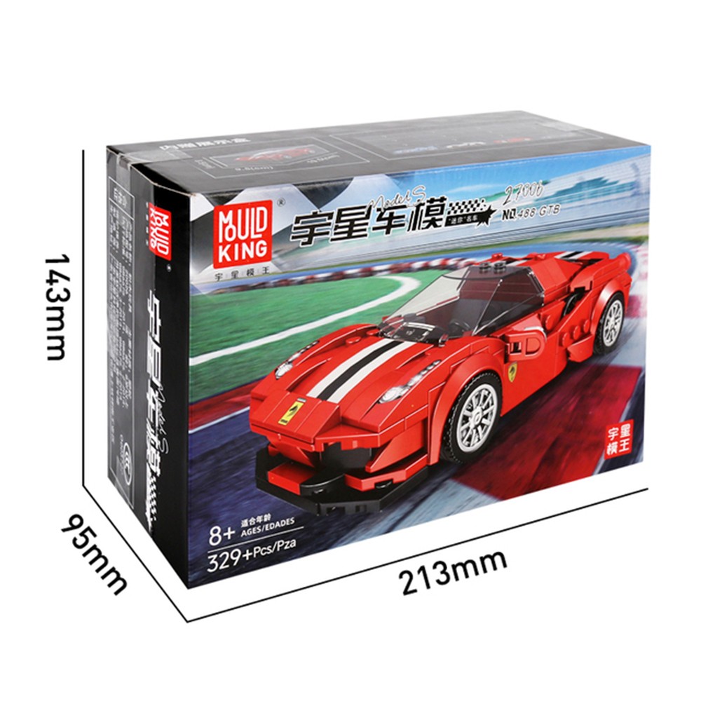 Конструктор Mould King 27006 Ferrari 488 GTB 329 деталей - фото 16