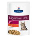 Корм для кошек HILLS 85г Prescription Diet i/d Digestive Care для здоровья ЖКТ с курицей пауч