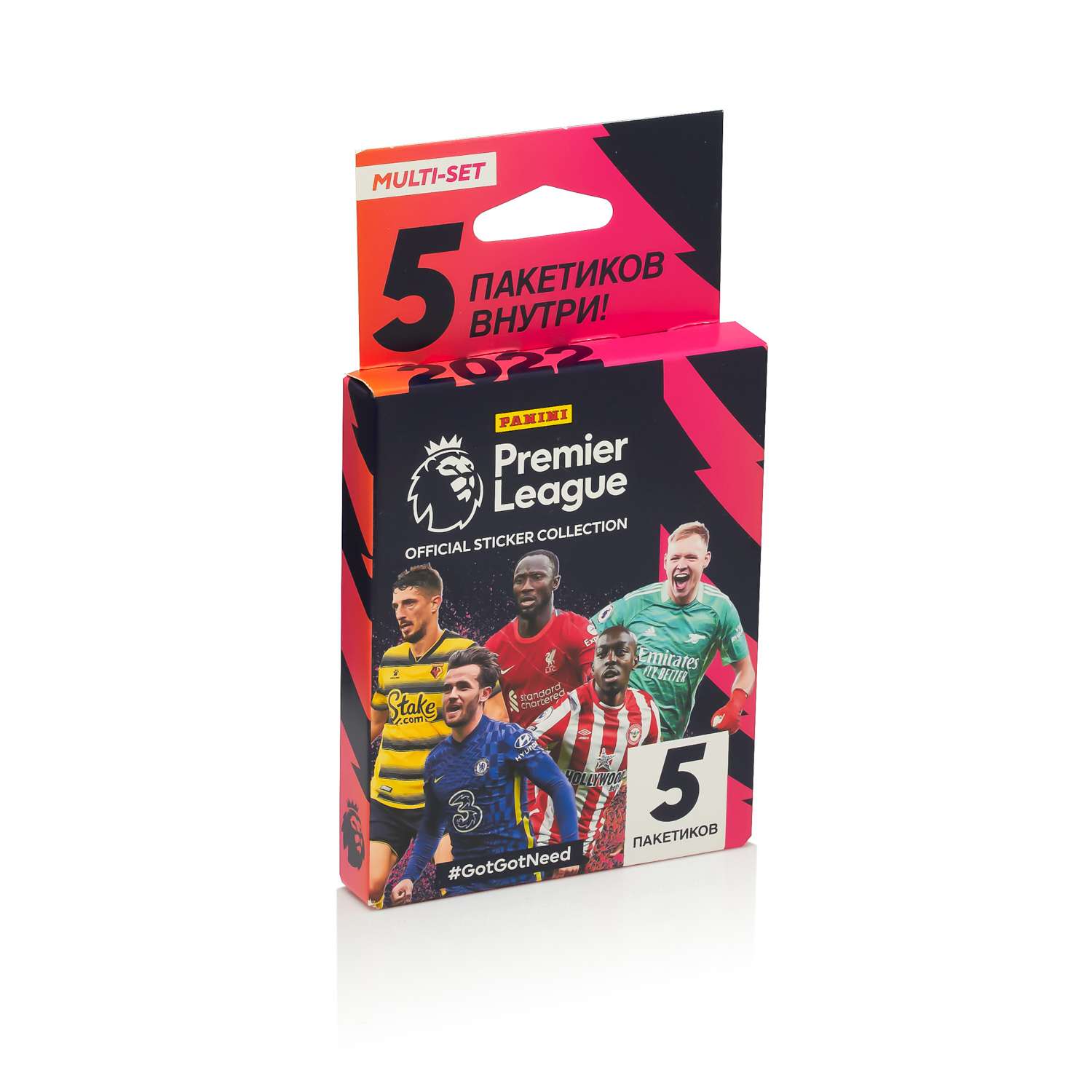 Наклейки коллекционные Panini APL Английская Премьер лига сезон 2021-22 5 пакетиков в эко-блистере - фото 2