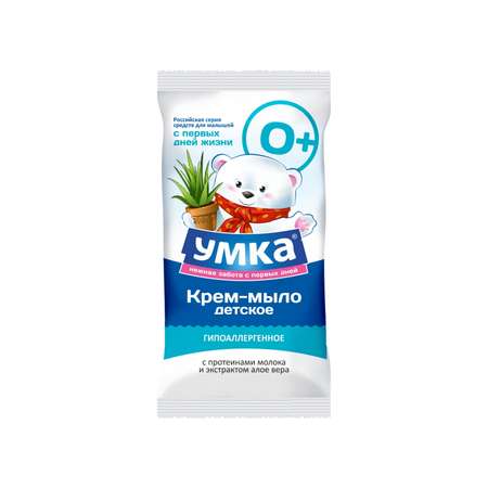 Крем-мыло Умкa с протеинами молока и экстрактом алоэ вера 80г