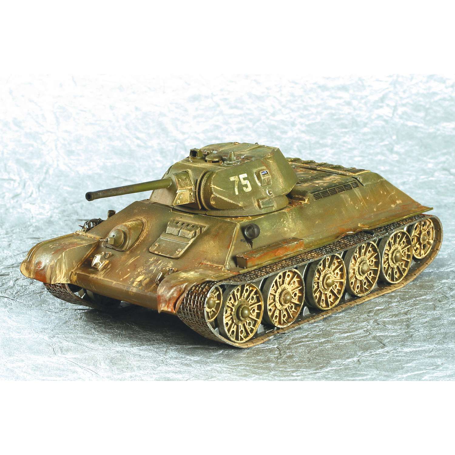Модель для сборки Звезда Танк Т-34 76 образца 1942г. 3535 - фото 6