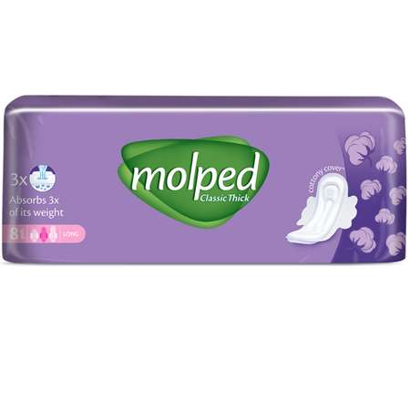 Гигиенические прокладки Molped Classic Thick Long 8 штук в упаковке