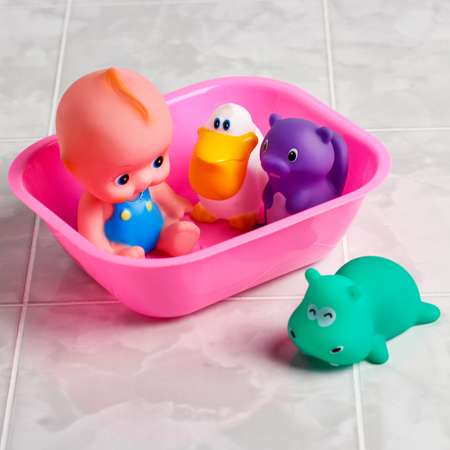 Набор игрушек Крошка Я для игры в ванной Пупс 3 игрушки в ванне