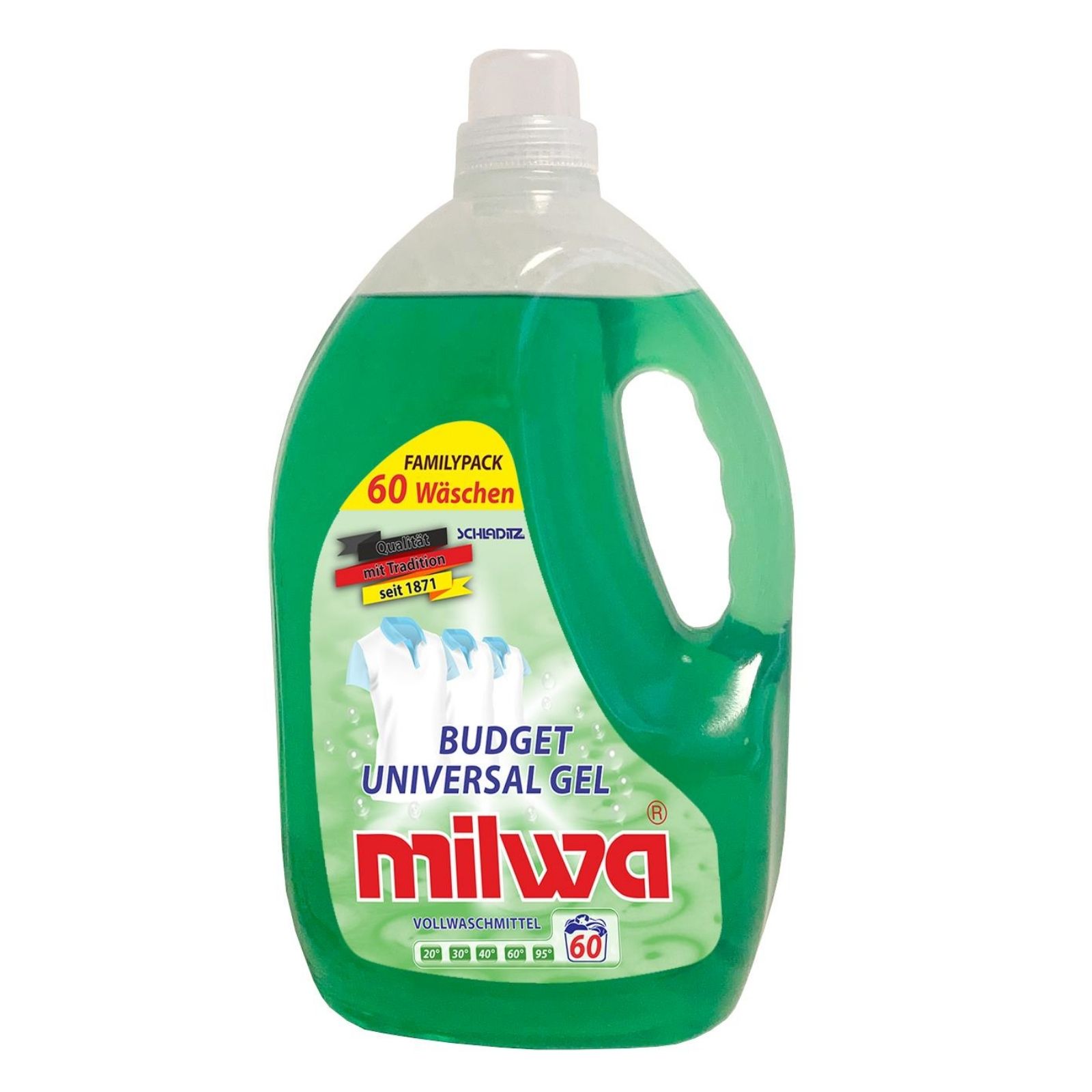 Гель для стирки Milwa Budget Universal Gel универсальный 3л - фото 1