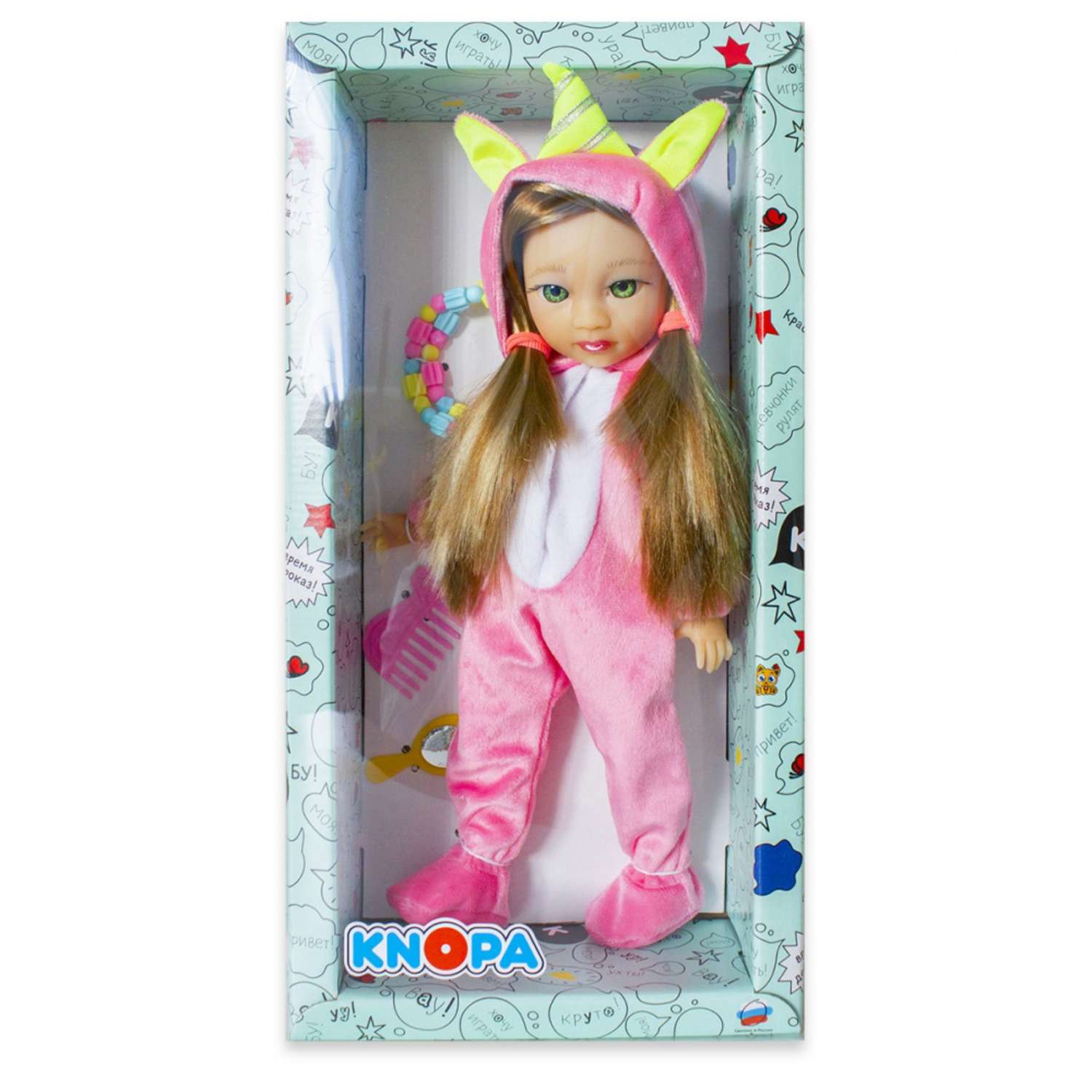 Кукла KNOPA «Мишель на пижамной вечеринке»36 см 9273300 - фото 1