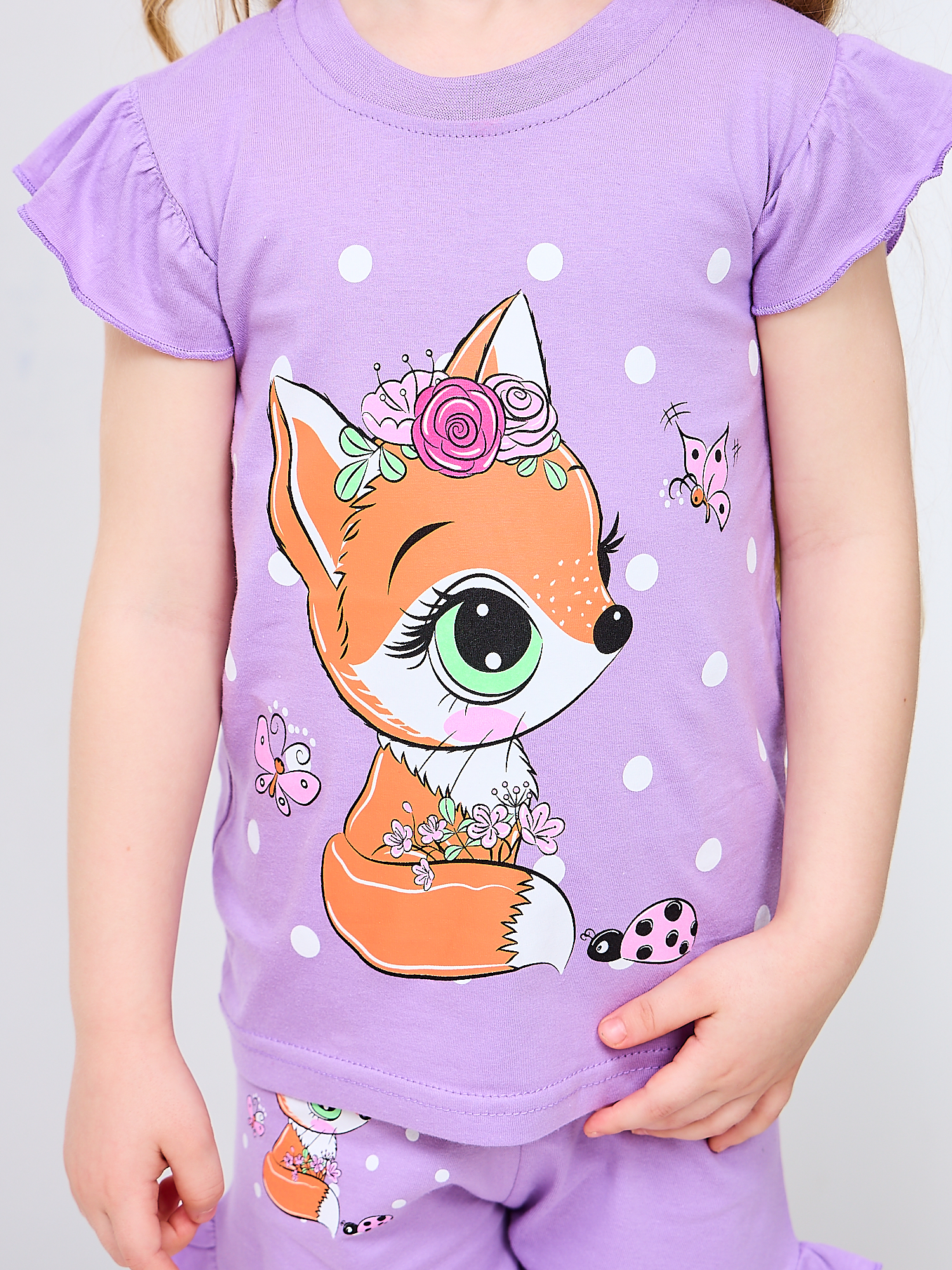 Костюм Mil Art kids 1902201548SUIT-SHORTS-LISICHKA-VIOLET - фото 7