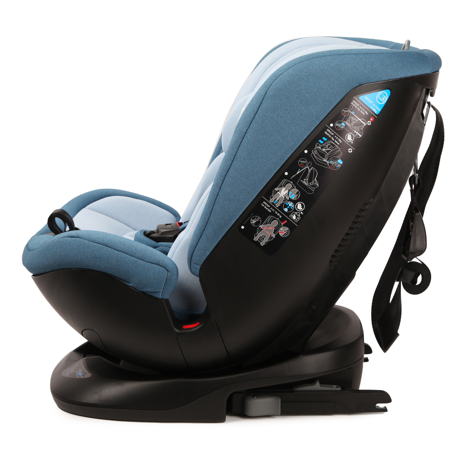 Автокресло Olsson Grow Fast Denim Isofix 0+/1/2/3 (0-36 кг) - фото 3