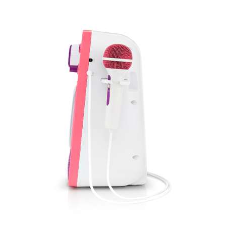 Детская караоке система Singing Machine с цветной LED подсветкой розовый/фиолетовый Bluetooth