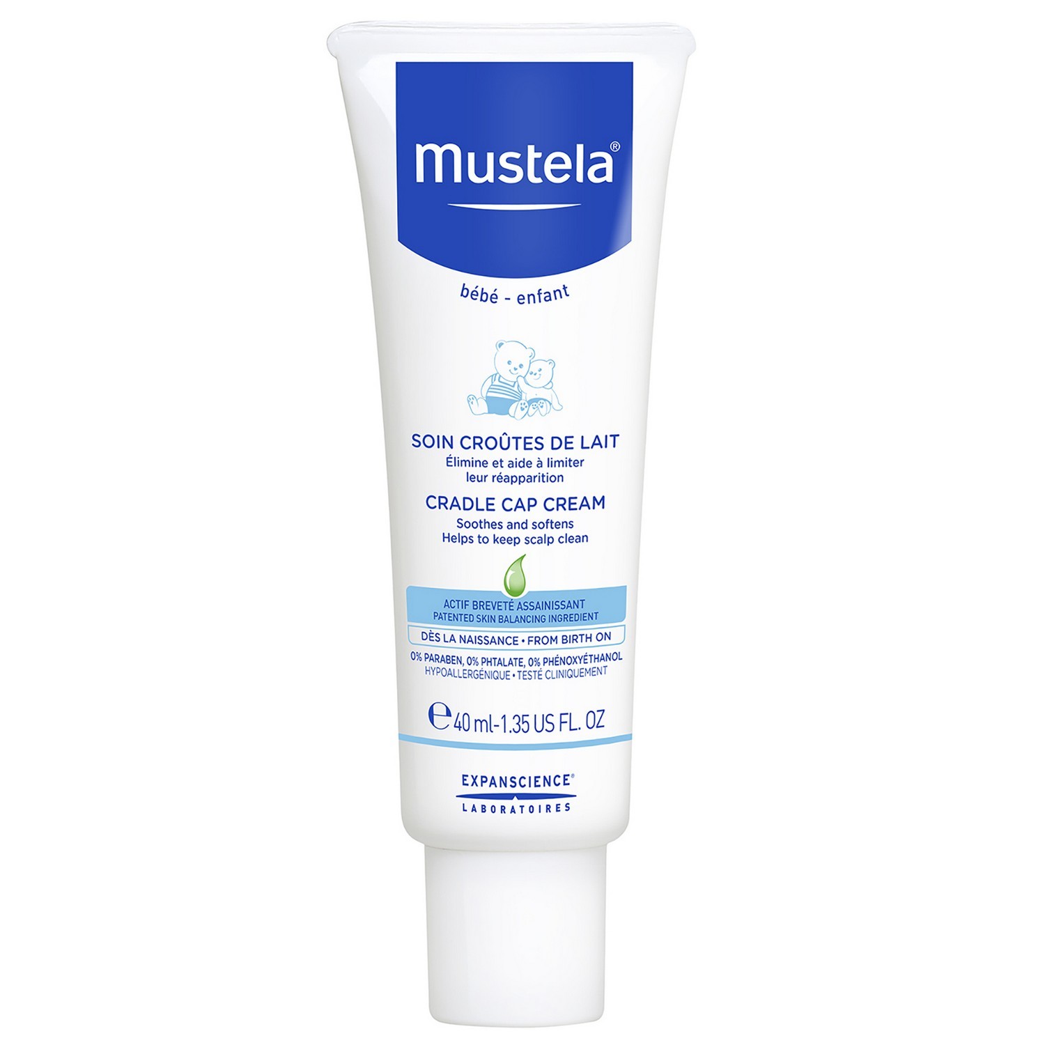 Крем для кожи головы Mustela Bebe при молочных корочках 40мл - фото 1