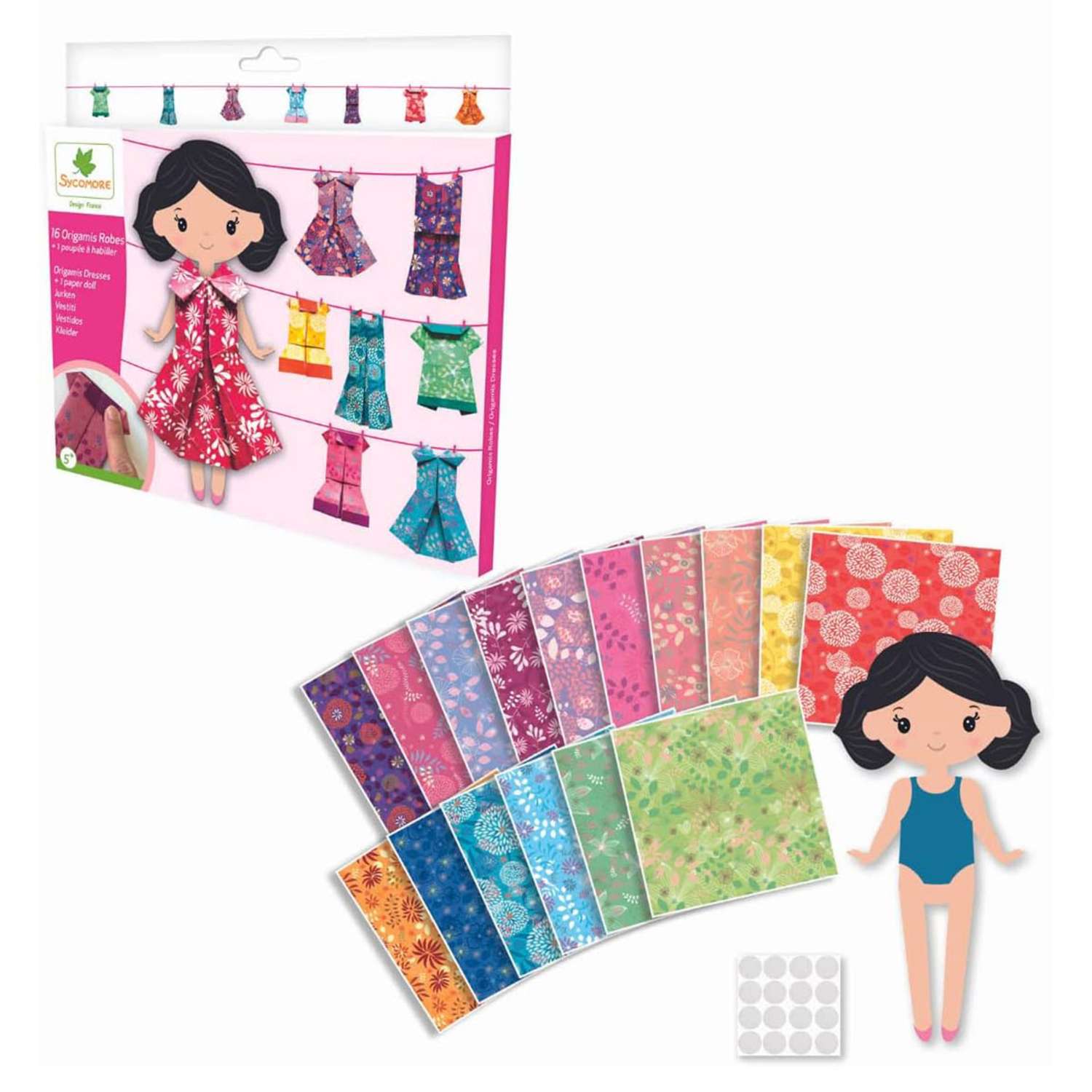 Набор для создания оригами Sycomore pokets платья для куклы CRE4099 - фото 2