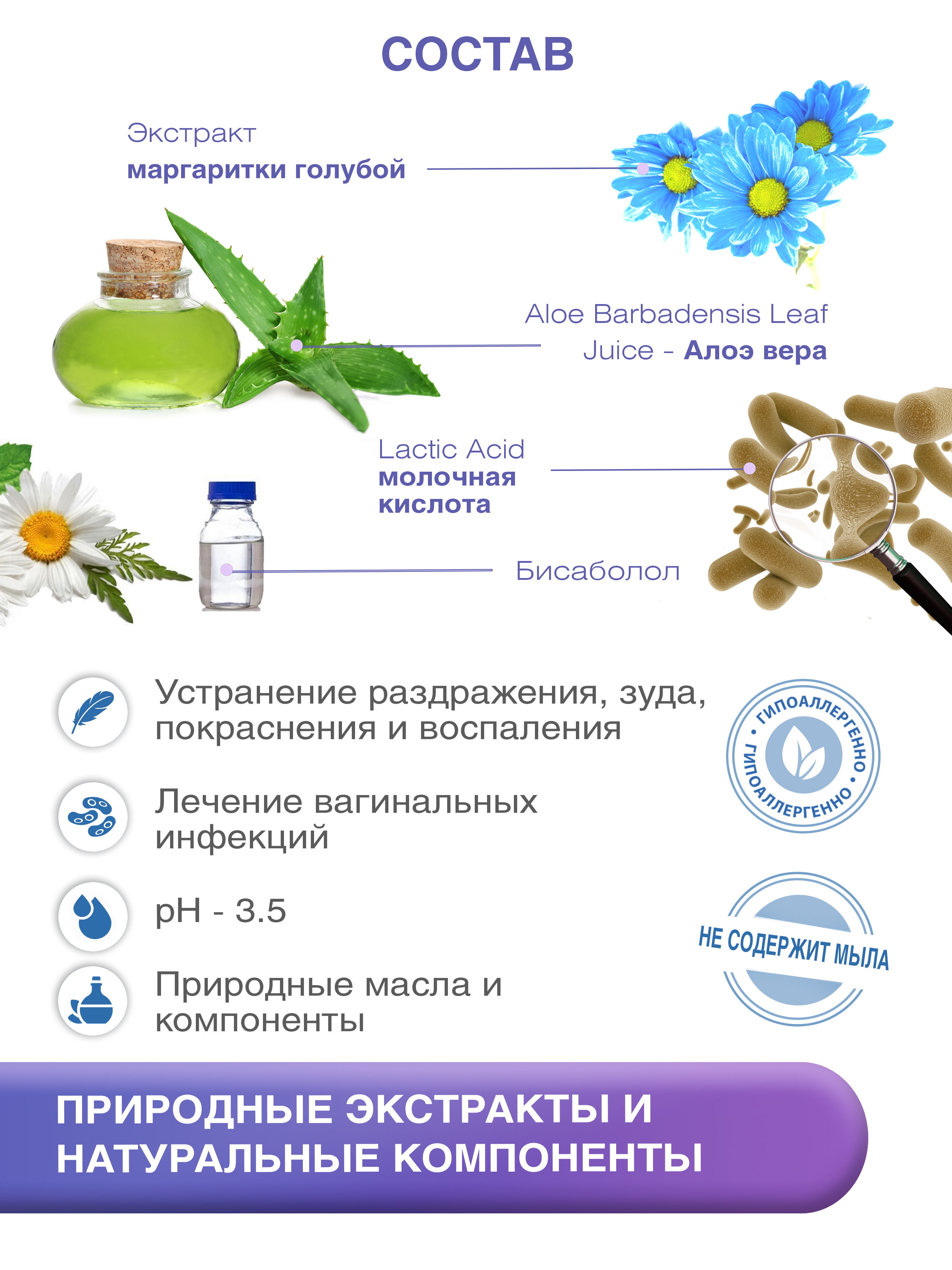 Средство Lactacyd Pharma Soothing для ежедневной интимной гигиены Смягчающее - фото 3