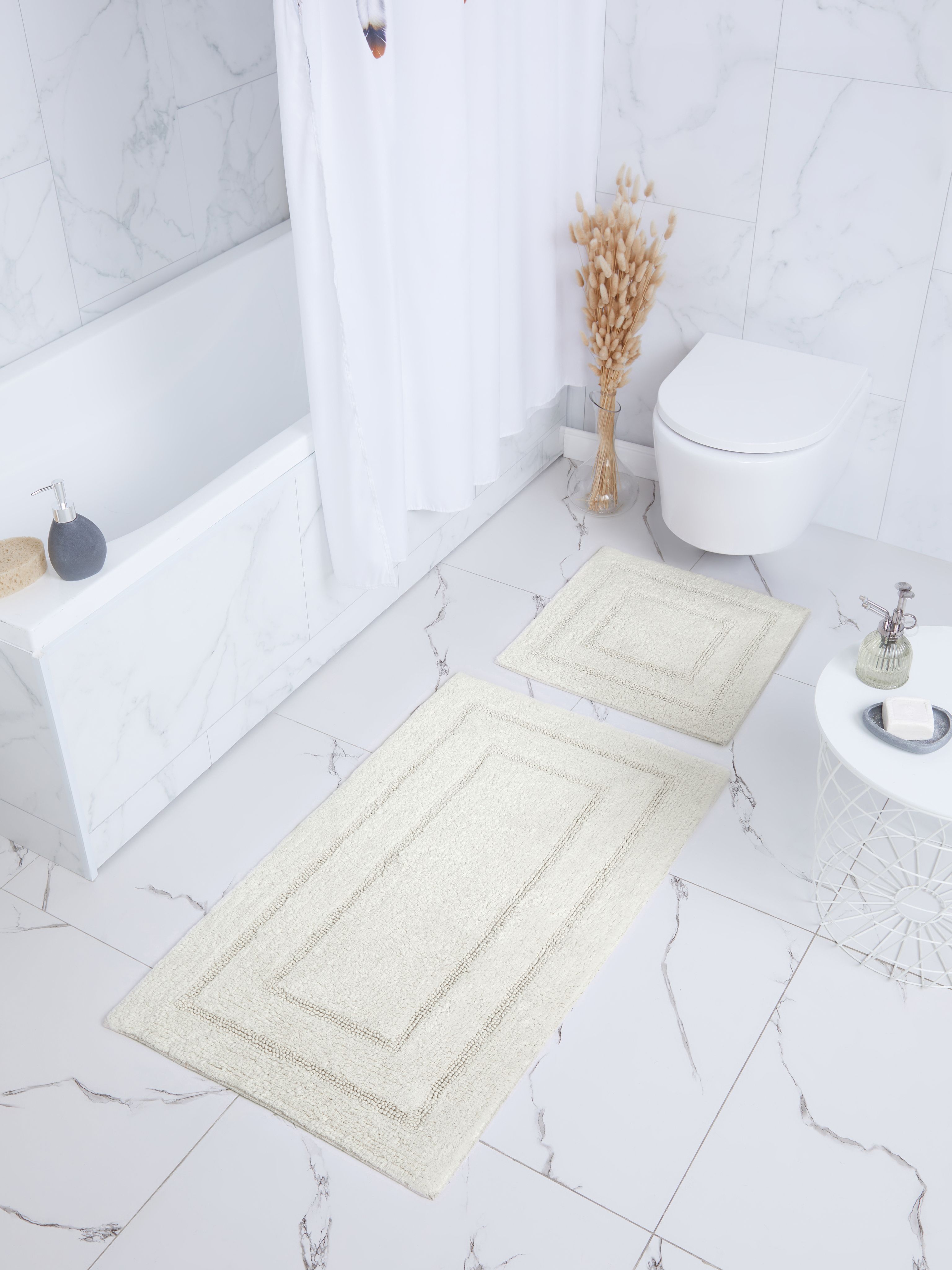 Набор ковриков Arya Home Collection для ванной и туалета 60х100 50х50 Klementin - фото 2