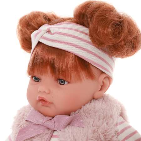 Кукла озвученная Antonio Juan Иоланда в бежевом 42 см плачет мягконабивная