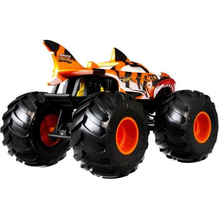 Машинка Hot Wheels Monster Trucks большой Тигровая акула GWL14