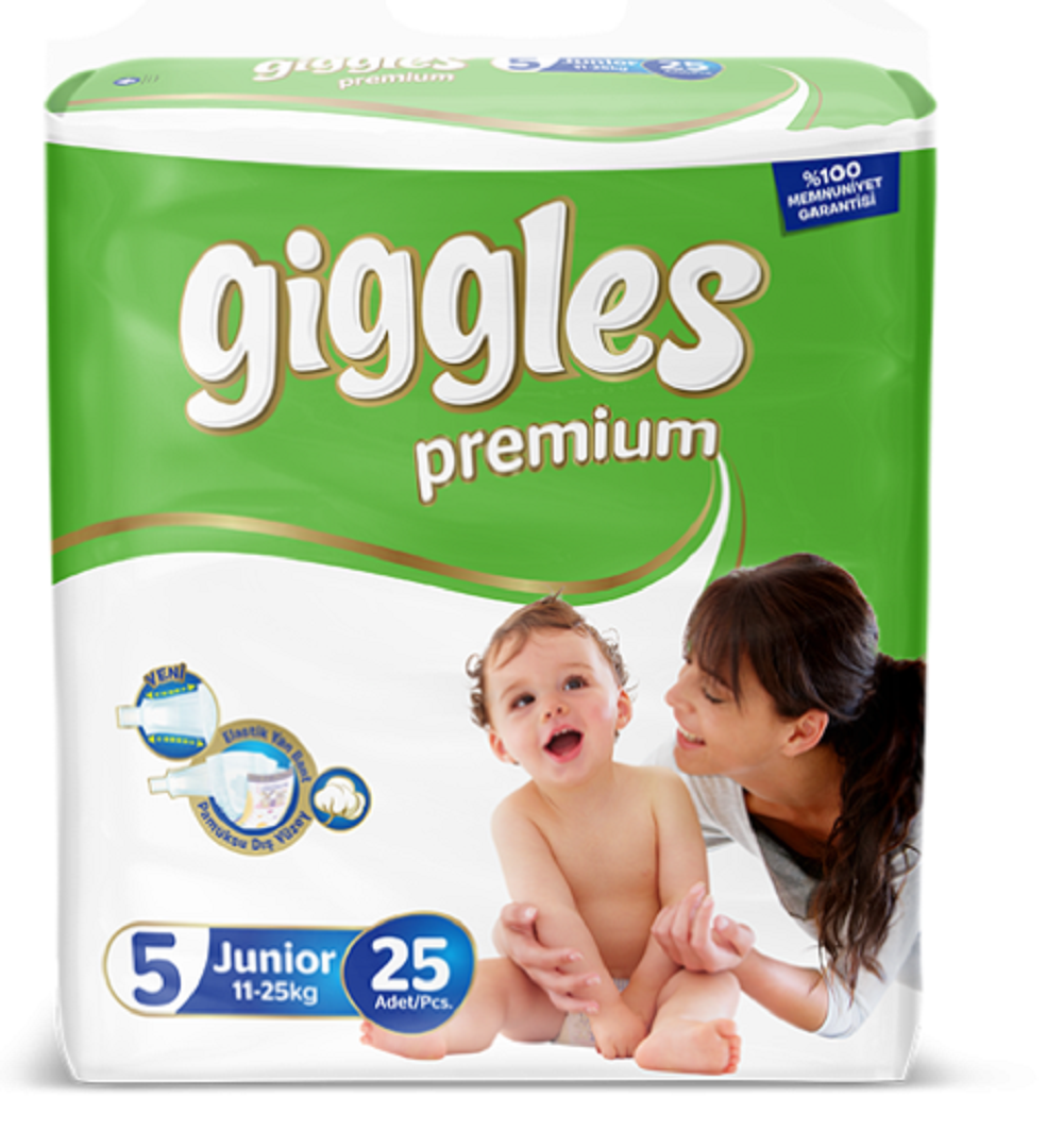 Подгузники Giggles Premium Twin Junior 5 11-25кг 25шт купить по цене 819 ₽  в интернет-магазине Детский мир