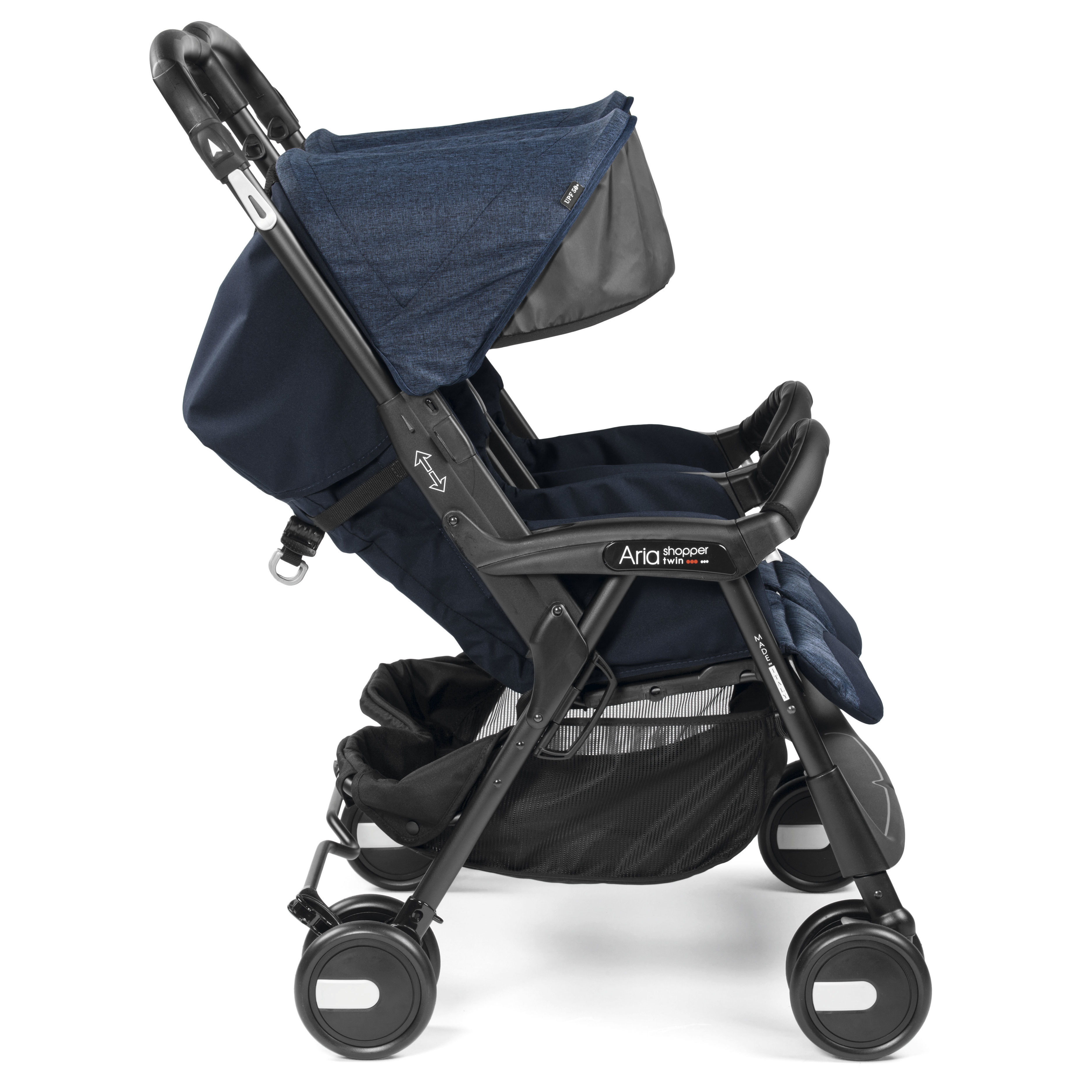 Коляска для двойни Peg-Perego Aria Shop Twin Indigo - фото 3