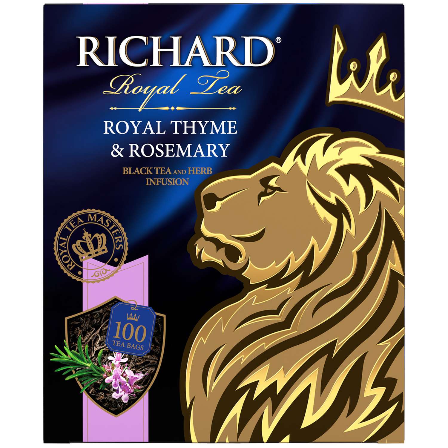 Чай черный Richard Royal Thyme Rosemary ароматизированный 100 пакетиков - фото 1