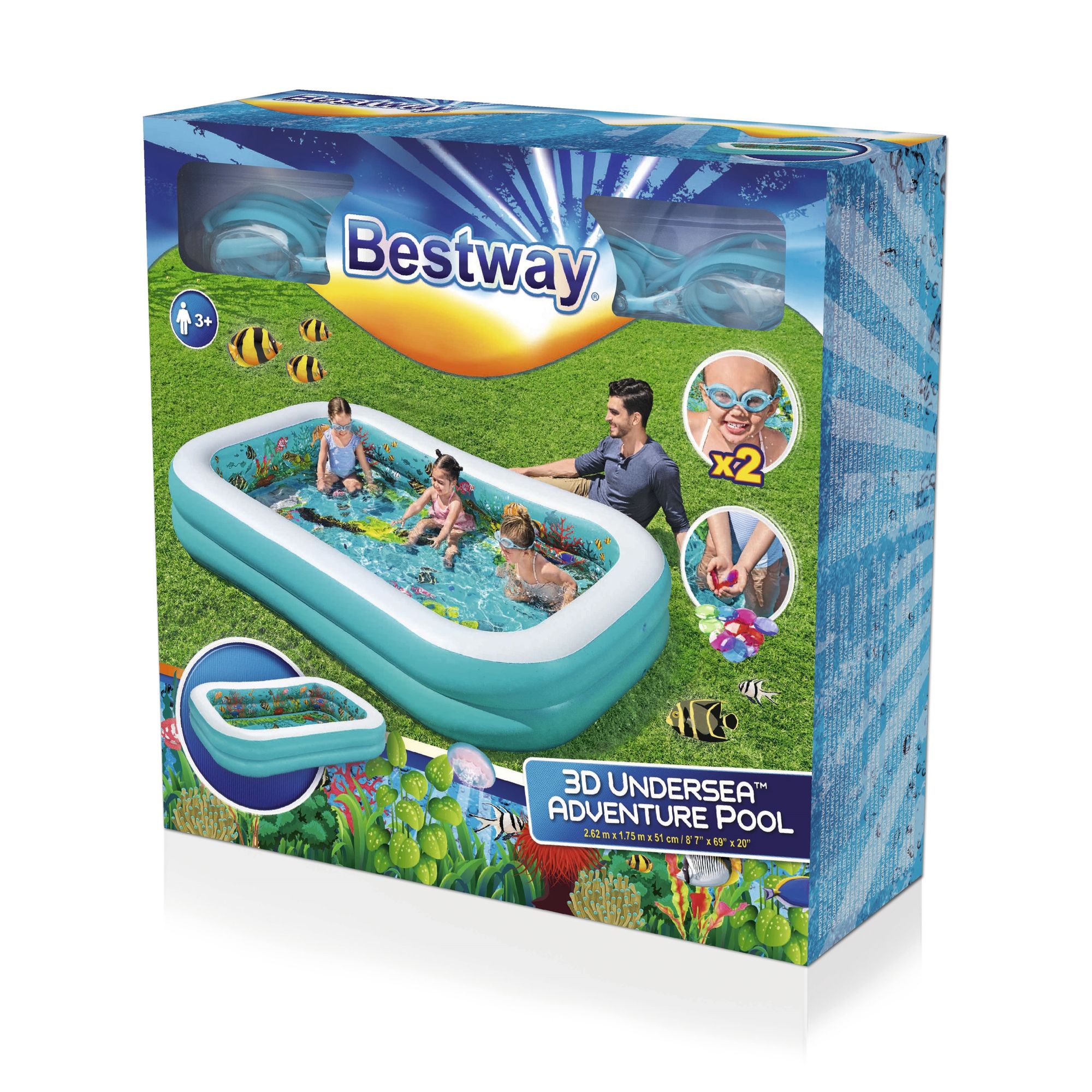 Бассейн Bestway 54177 Bestway купить по цене 3399 ₽ в интернет-магазине  Детский мир