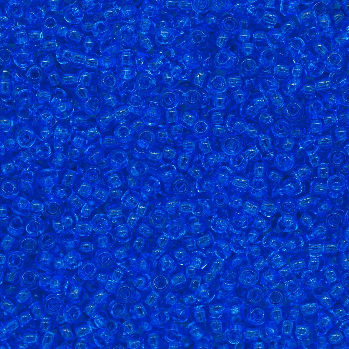 Бисер Preciosa чешский прозрачный 10/0 20 гр Прециоза 30030 синий - фото 2