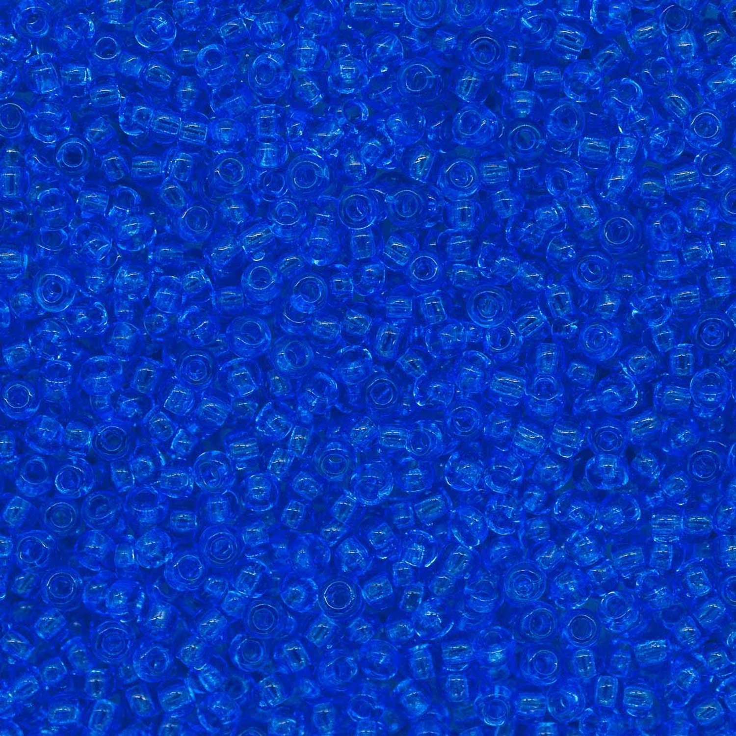 Бисер Preciosa чешский прозрачный 10/0 20 гр Прециоза 30030 синий - фото 2