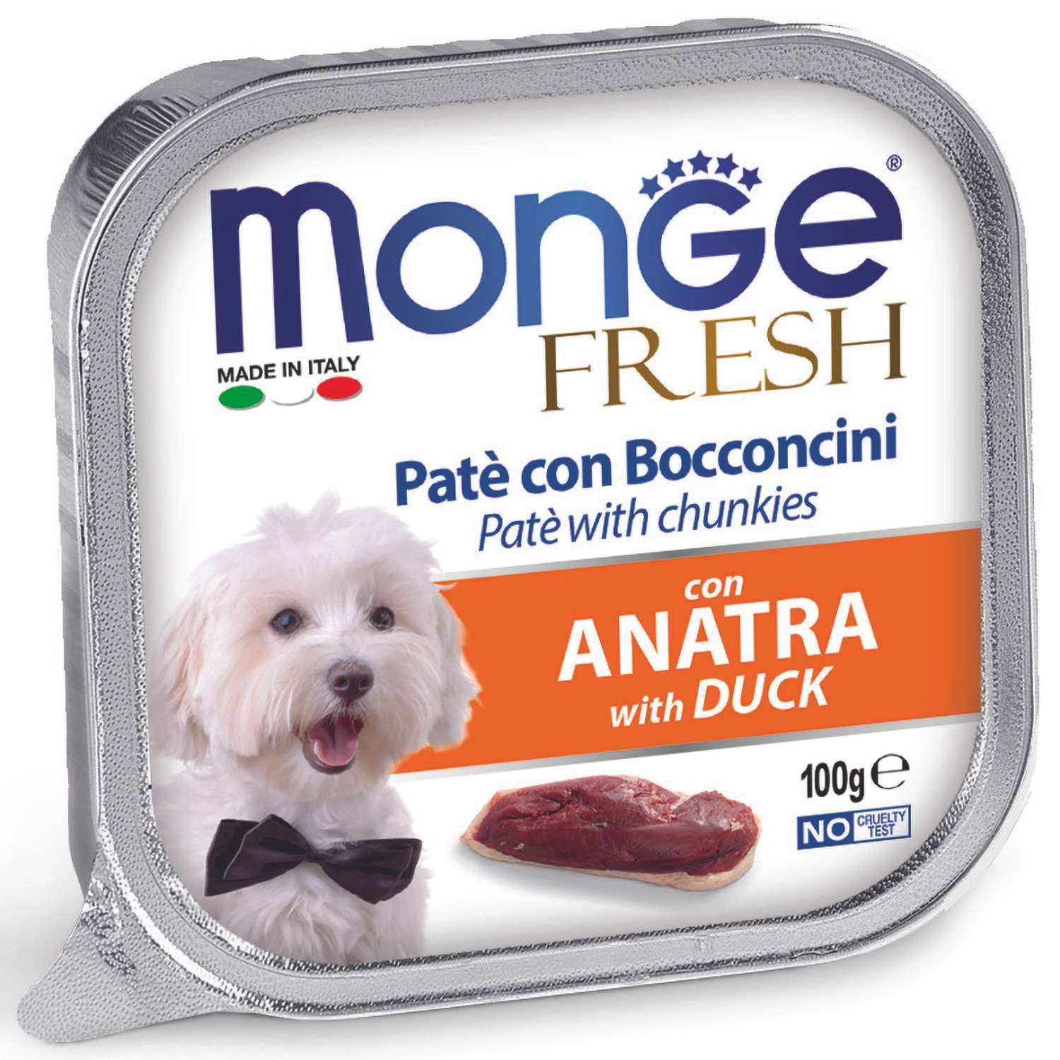 Корм для собак MONGE Dog Fresh утка консервированный 100г - фото 1