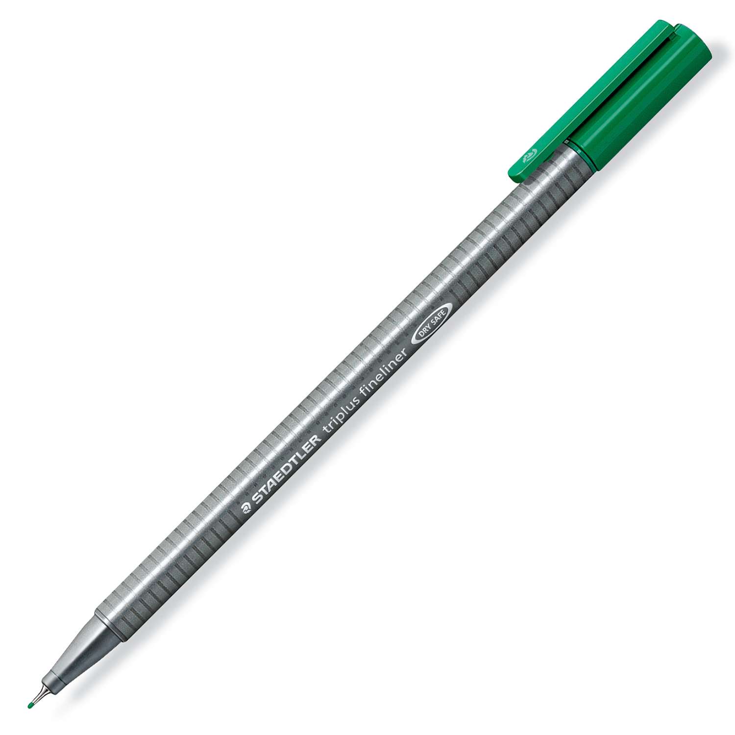 Ручка капиллярная Staedtler Triplus трехгранная Зеленая - фото 1