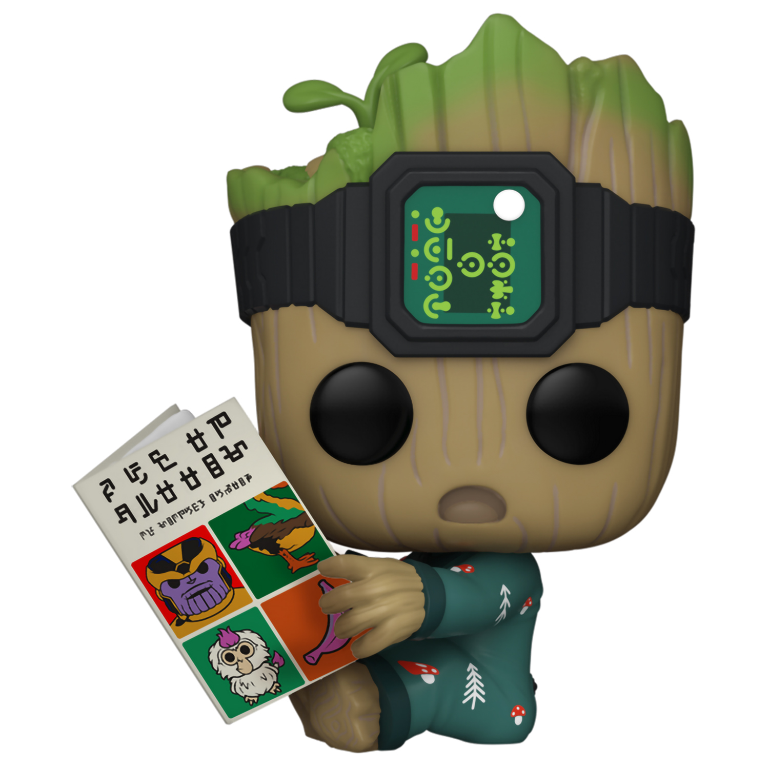 Фигурка Funko POP! Bobble Marvel I Am Groot Groot In Onesie With Book (1193) 70651 - фото 1