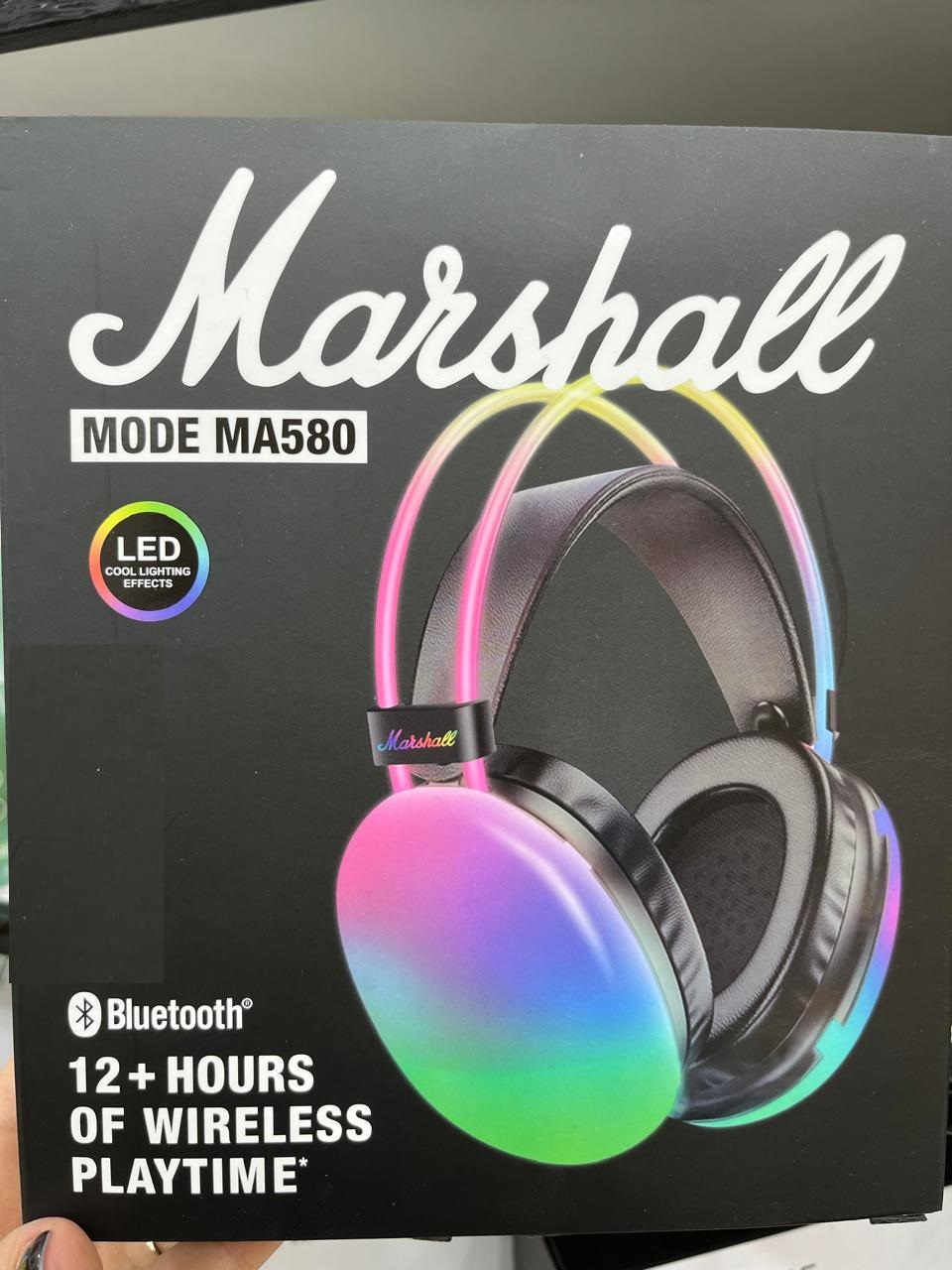 Наушники Bluetooth CASTLELADY беспроводные Marshall ma 580 black - фото 6