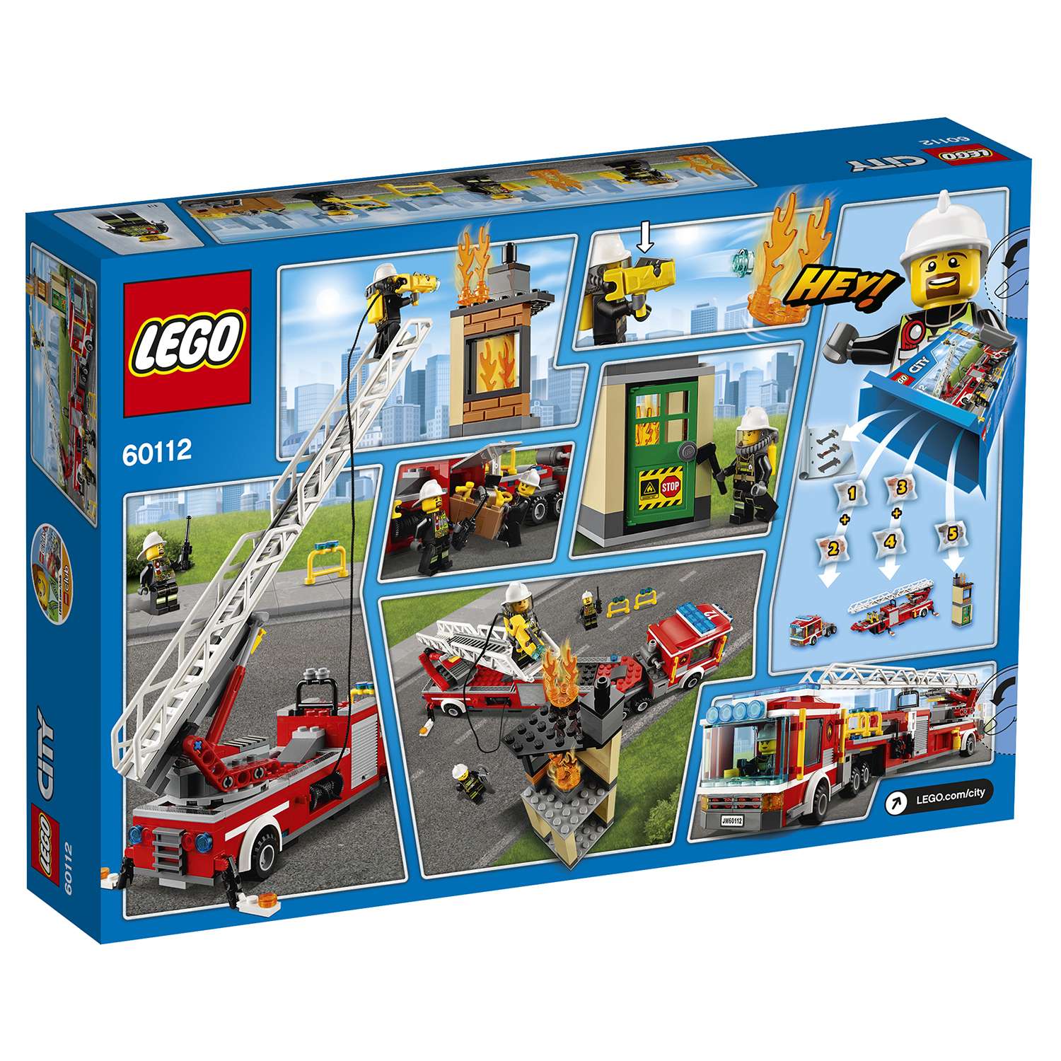 Конструктор LEGO City Fire Пожарная машина (60112) - фото 3