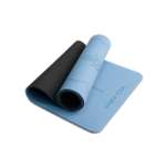 Коврик для йоги и фитнеса Hamsa Yoga TPE 183х61х0.6 см синий
