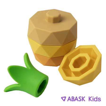 Силиконовая пирамидка ABASK YELLOW Ананас