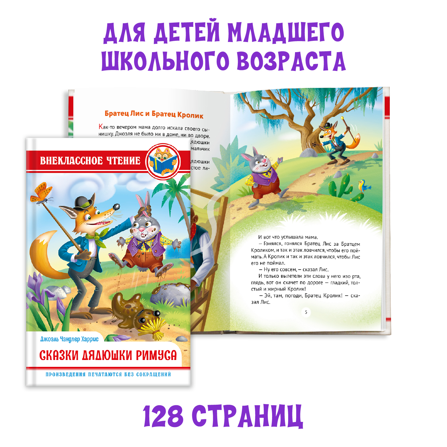 Набор книг Проф-Пресс Внеклассное чтение Г.Х. Андерсен +Дж.Чандлер Харрис Сказки дядюшки Римуса - фото 5