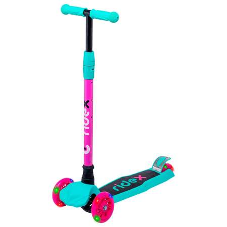 Самокат RIDEX трехколесный 3 wheels scooter Chip 120/80 pink/mint