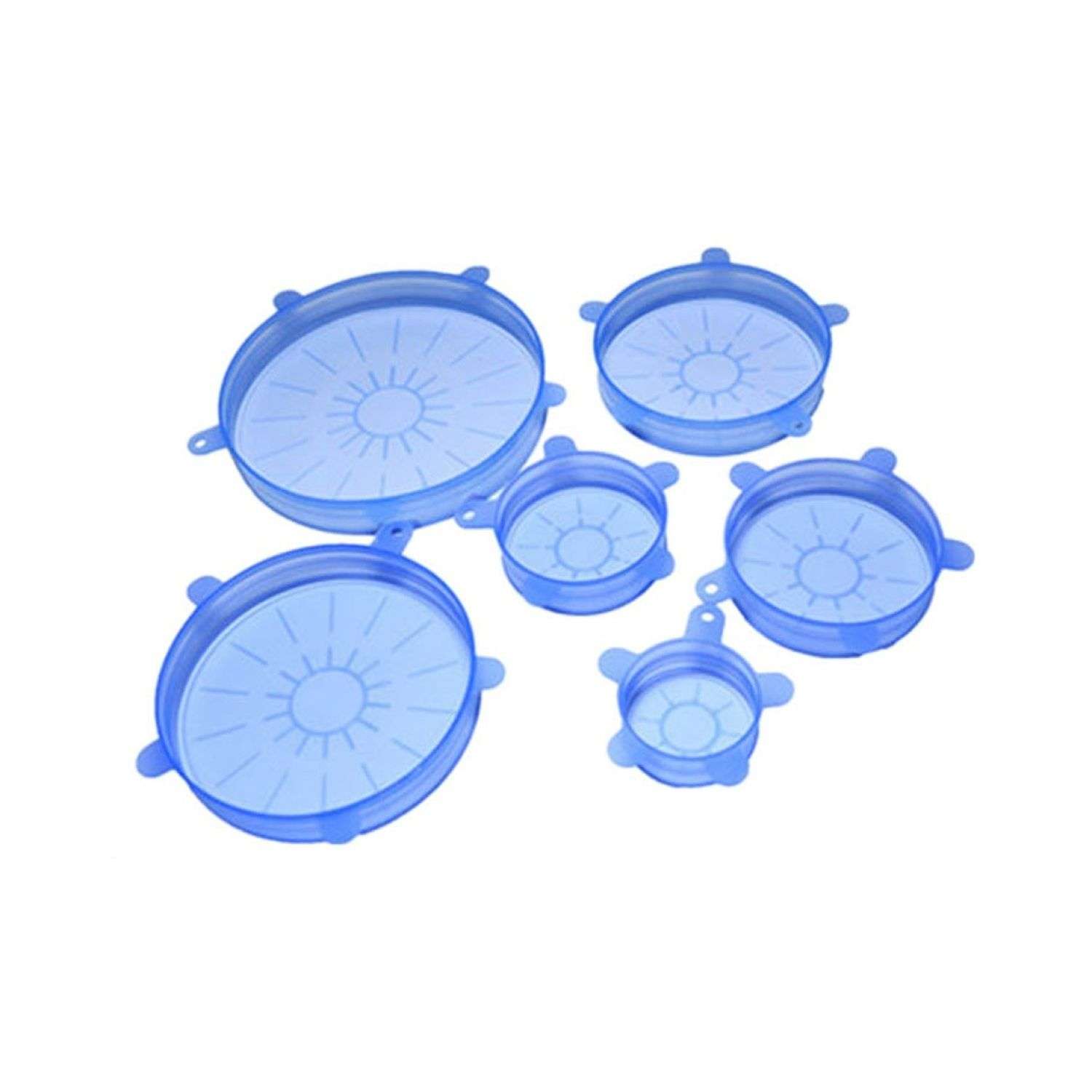 Набор крышек Ripoma силиконовых Цвет Синий 6 шт - фото 1