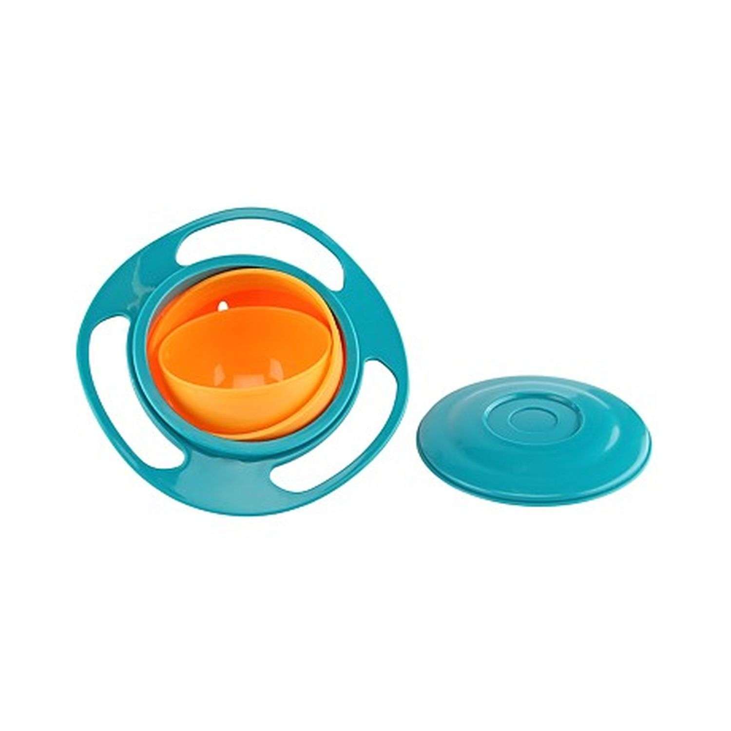 Тарелка-непроливайка Uniglodis Цвет: синий/оранжевый - фото 2