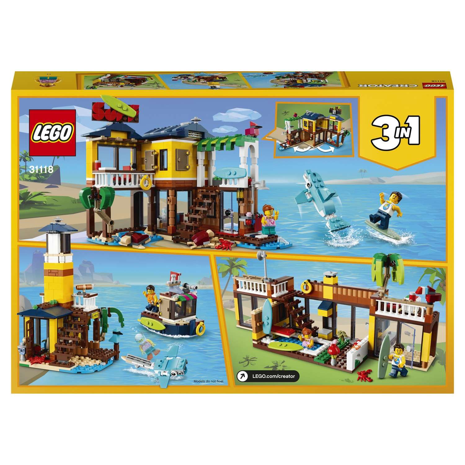 Конструктор LEGO Creator Пляжный домик серферов 31118 - фото 3
