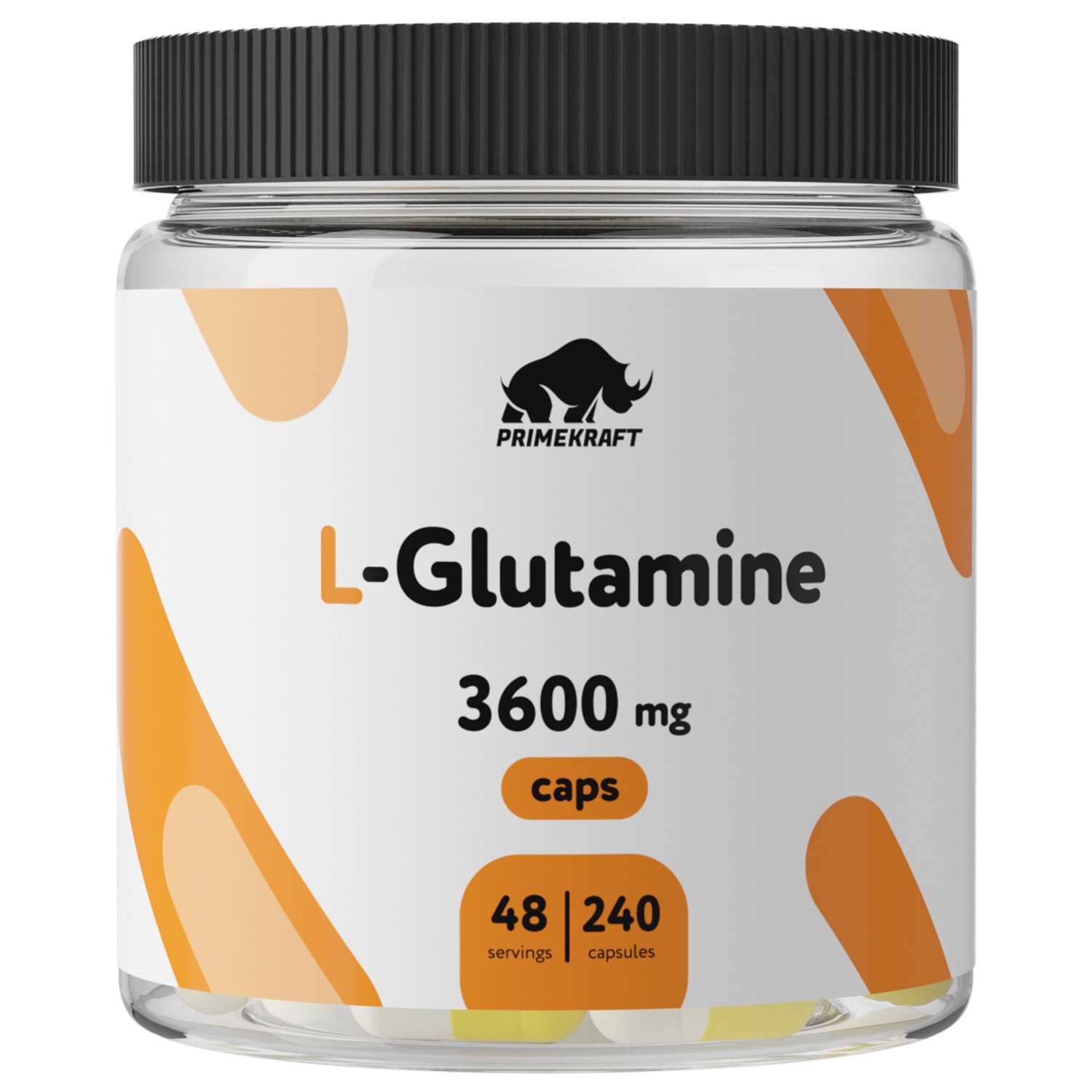 Глютамин Prime Kraft L-Glutamin 240капсул - фото 1