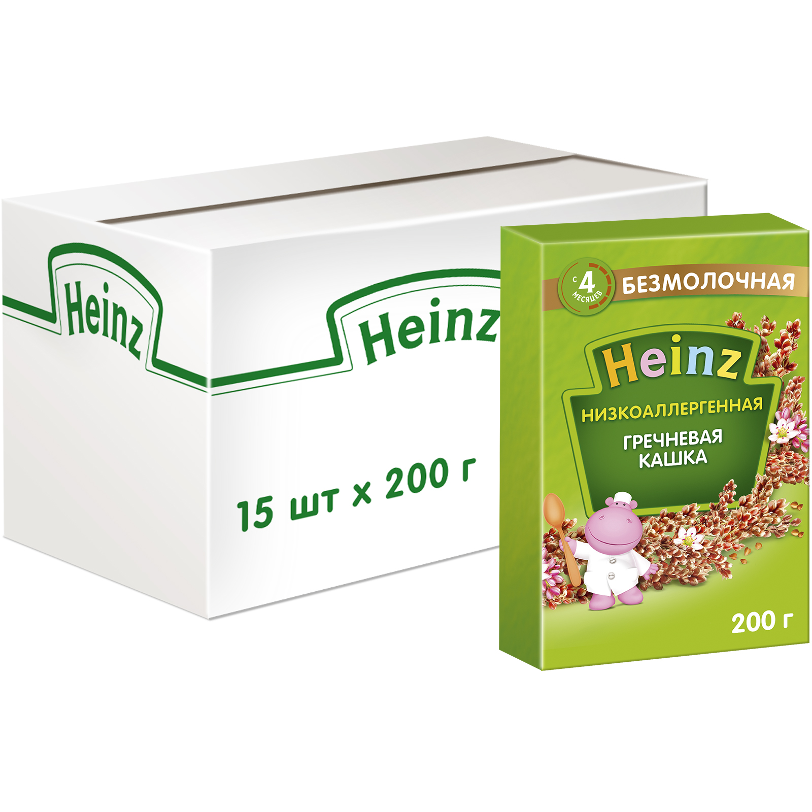 Каша безмолочная Heinz низкоаллергенная гречка 200г с 4месяцев - фото 6