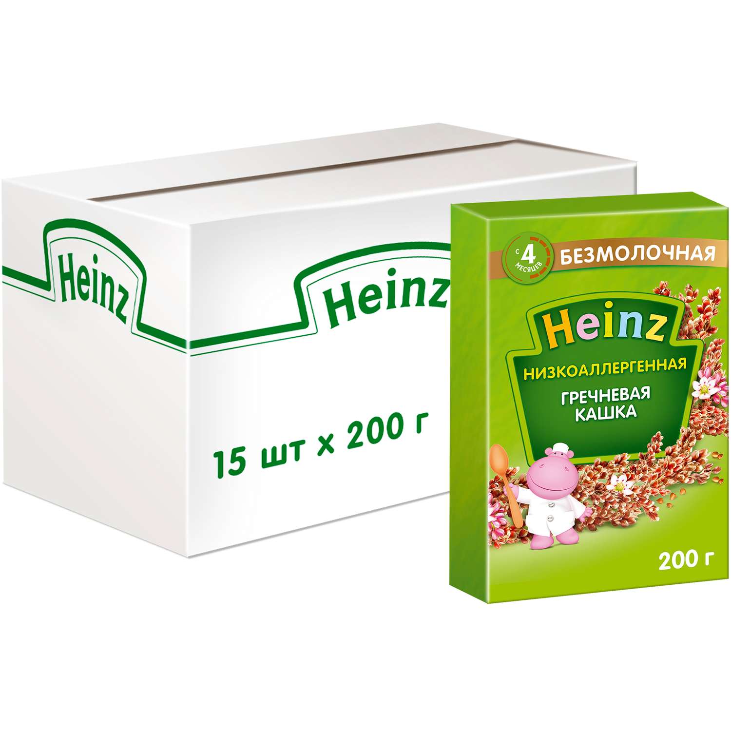 Каша безмолочная Heinz низкоаллергенная гречка 200г с 4месяцев - фото 6