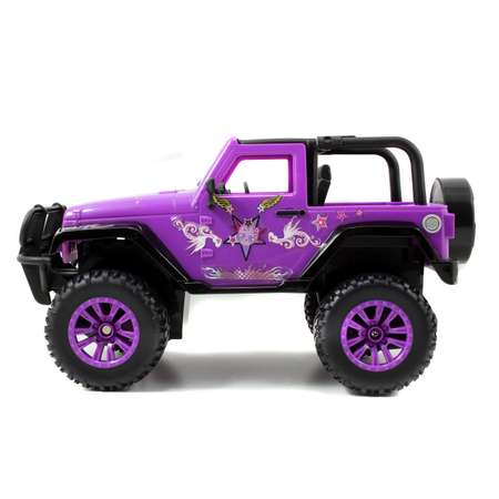 Машинка на радиоуправлении Jada масштаб 1:16 Girlmazing Jeep Фиолетовая