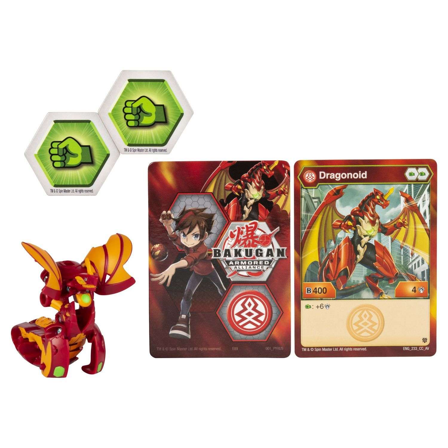 Фигурка-трансформер Bakugan S2 DragonoidRed 6055868/20122444 - фото 1