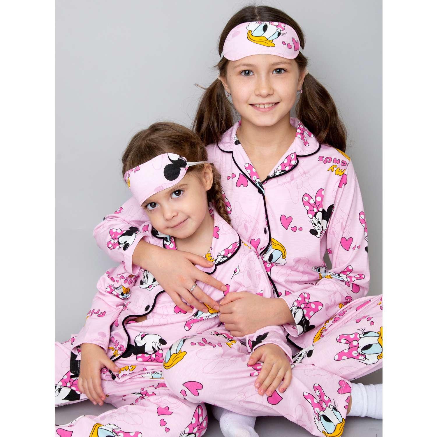Пижама с маской ПижаМаус розовыедональддаки - фото 3