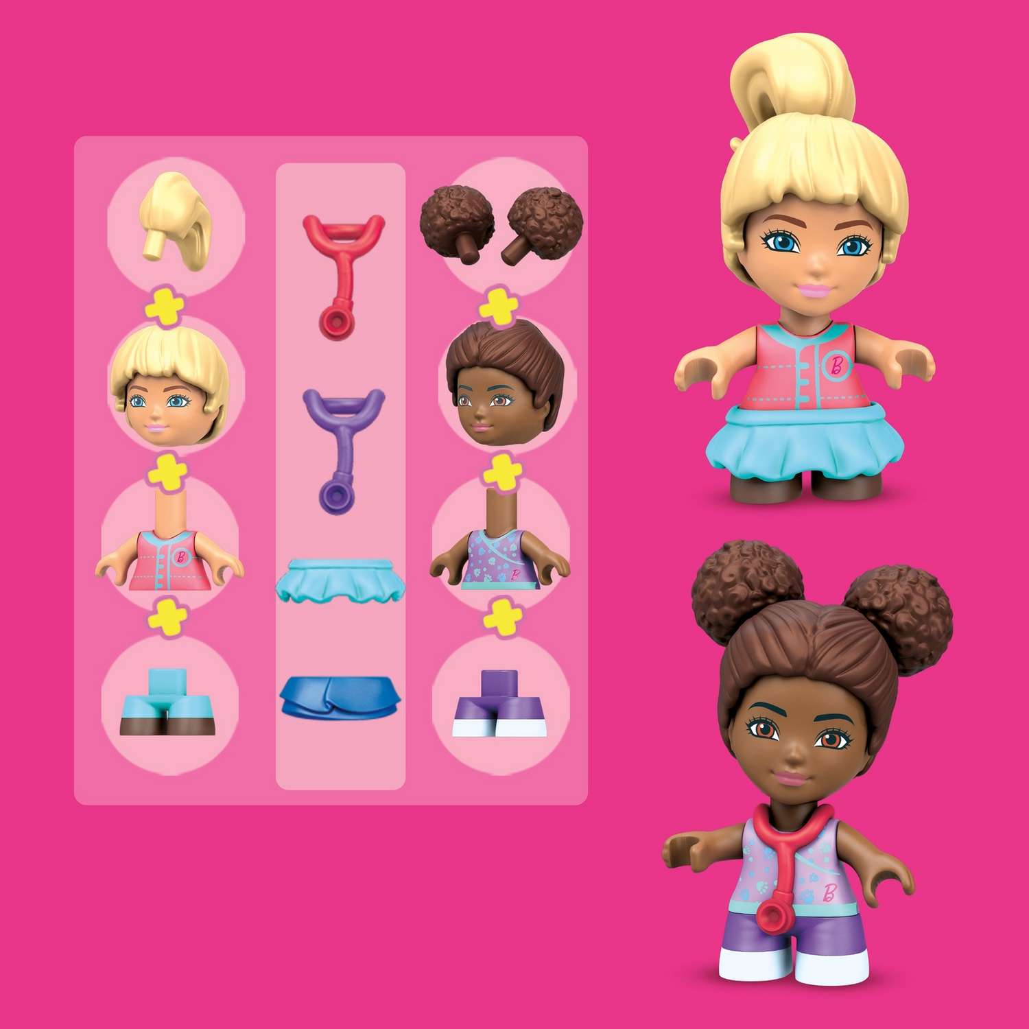 Конструктор Mega Construx Barbie Салон для животных блочный - фото 7