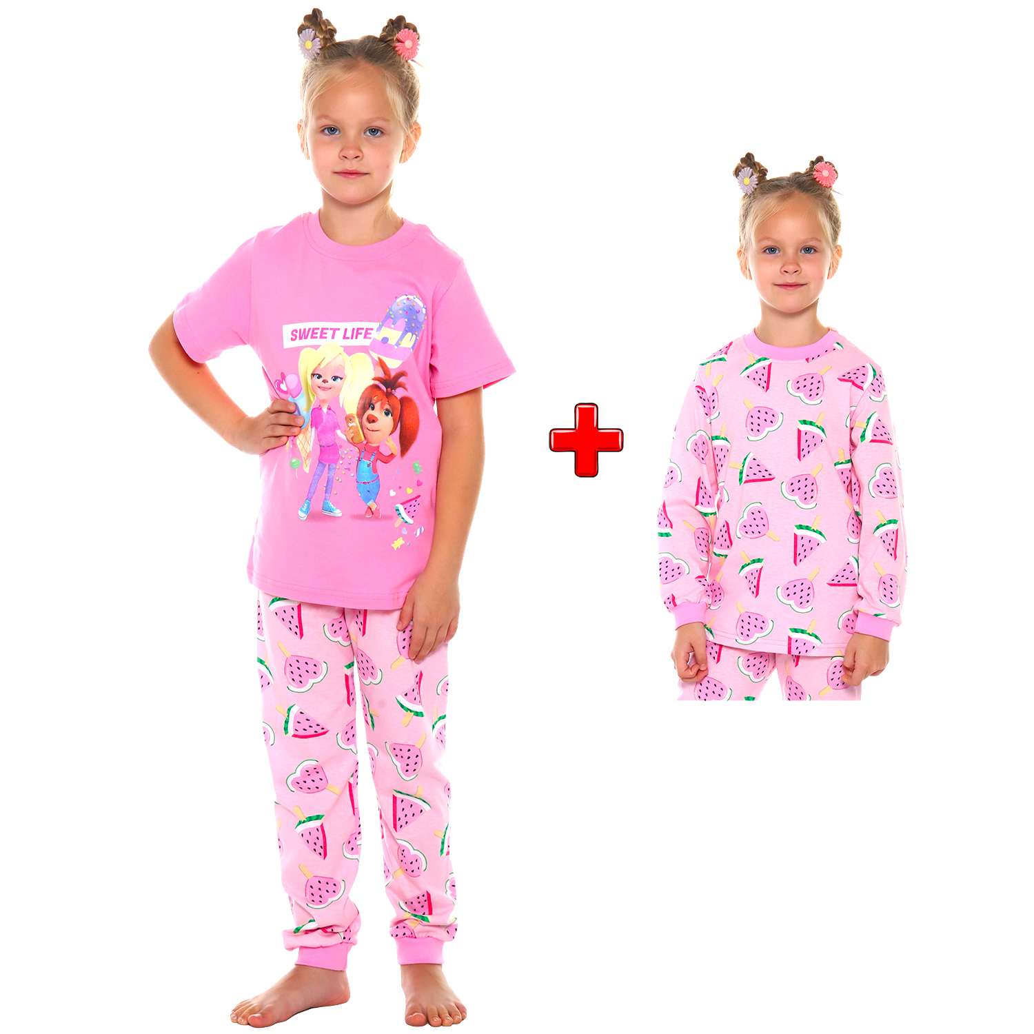 Пижама Детская Одежда Б0417К/розовый - фото 1