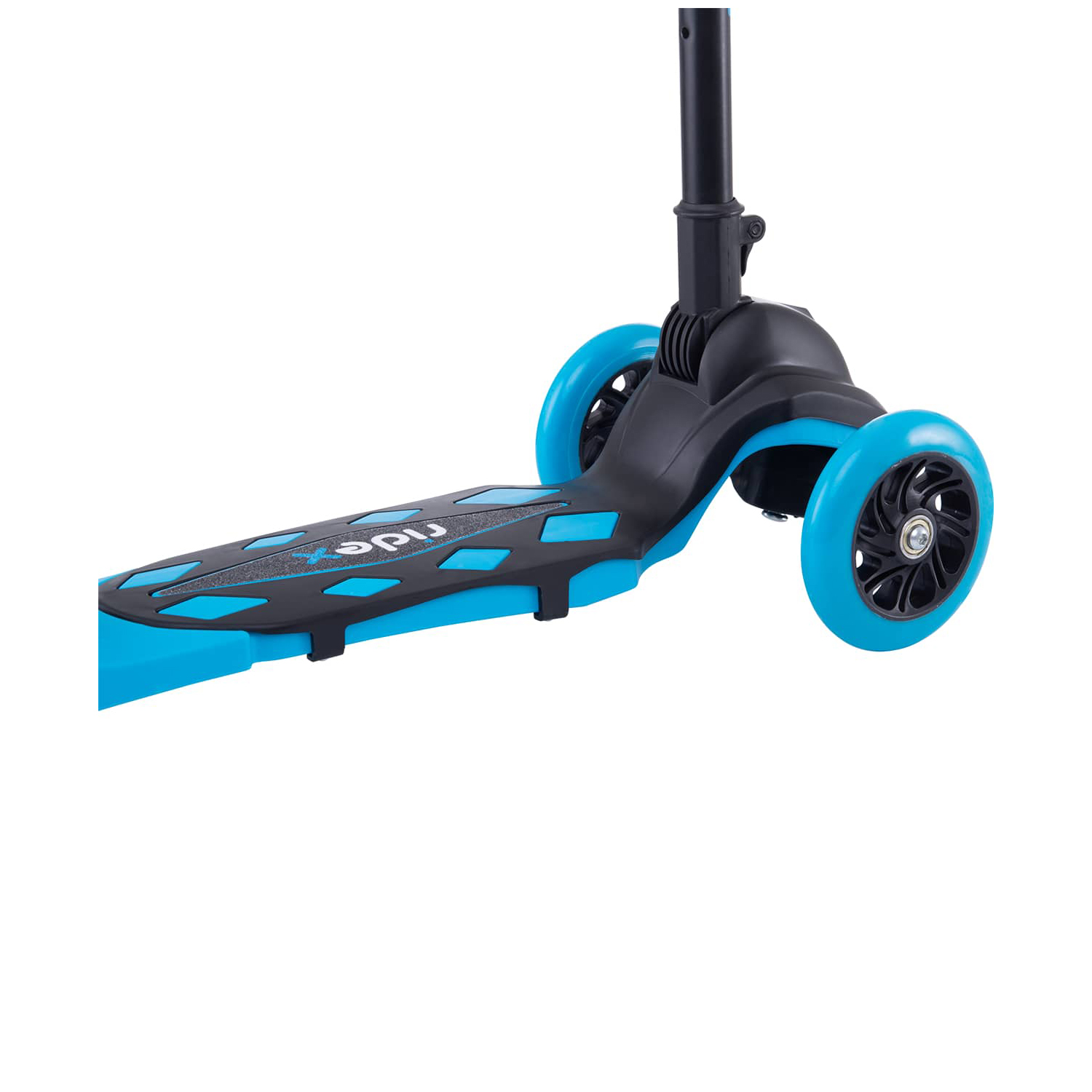 Самокат RIDEX трехколесный 3 wheels scooter Robin 120/80 neon light blue - фото 4