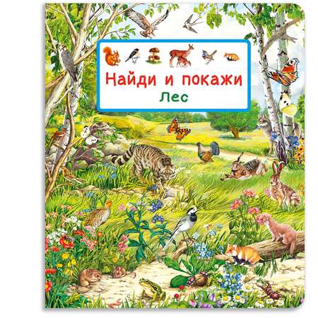 Книга Омега-Пресс Виммельбух Найди и покажи Лес